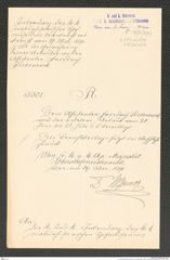 k.k. naturhistorisches Hofmuseum, Intendanzakten 1885-1896 (Hauer), Aktenzahl Z.377.a/1891, Seite 1